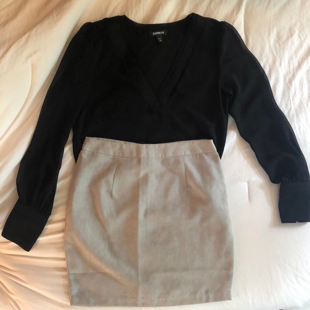 Suede Dress Skirt